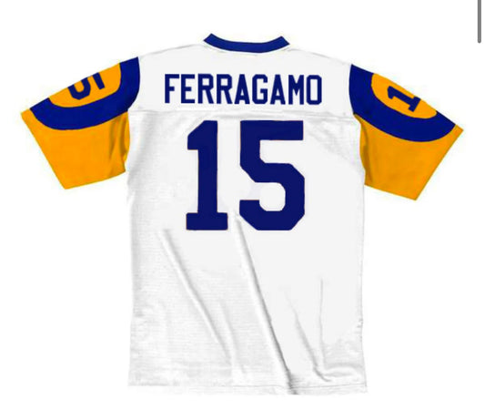 Vince Ferragamo 1979 Los Angeles Rams NFL Mitchell & Ness Jersey White