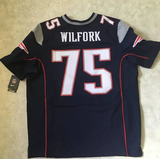 Vince Wilfork New England Patriots Official NFL Nike Jersey blue