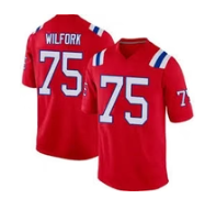 Vince Wilfork New England Patriots Official NFL Nike Jersey red