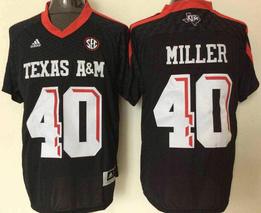 Von Miller Texas A&M Adidas Jersey black