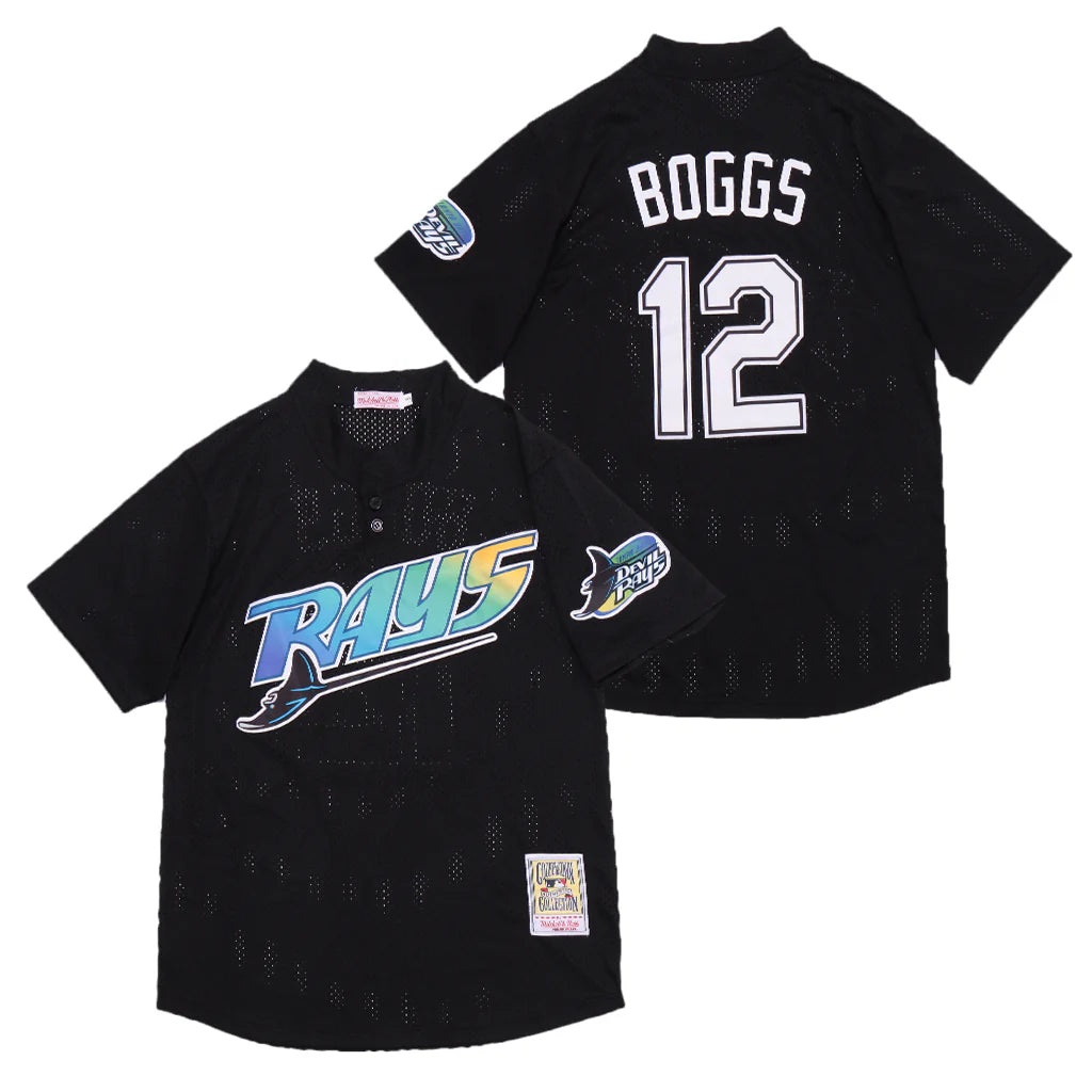 Wade Boggs Tampa Bay Rays Jersey Mitchell & Ness Black