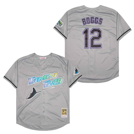 Wade Boggs Tampa Bay Rays Jersey Mitchell & Ness