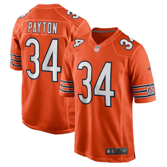 Walter Payton Chicago Bears Official NFL Nike Jersey Orange