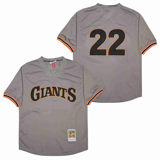 Will Clark San Francisco Giants Jersey Mitchell & Ness gray