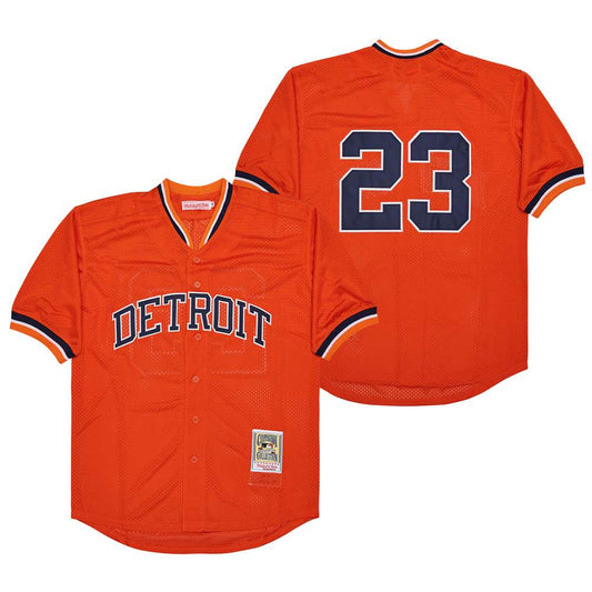 Willie Horton Detroit Tigers Jersey Orange