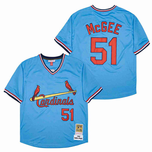 Willie McGee St. Louis Cardinals 1982 Rookie Jersey Mitchell & Ness